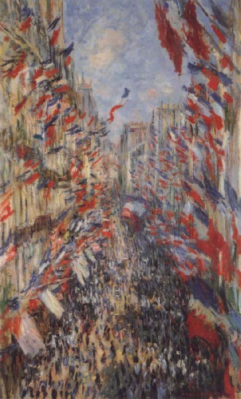Claude Monet The Rue Montorgueil,3oth of June 1878 oil painting picture